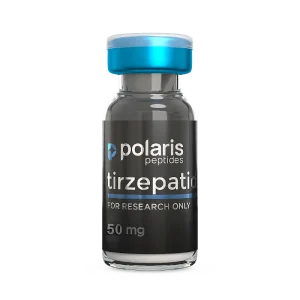 Tirzepatide 50mg vial from Polaris Peptides
